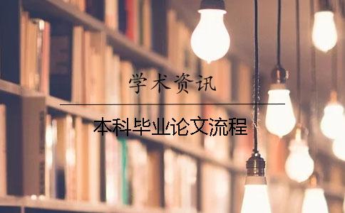 本科畢業論文流程